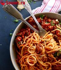 Спагетти болоньезе: инструкции по приготовлению Как приготовить болоньезе из куриного фарша